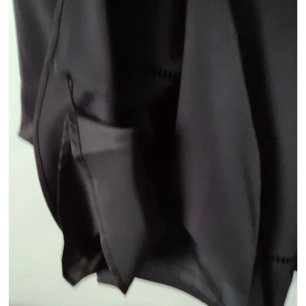 Talbots Fit & Flare LBD Dress 3/4 Sleeve Dress Sz 4 Black Zip Dressy NWT $149 - Picture 7 of 10